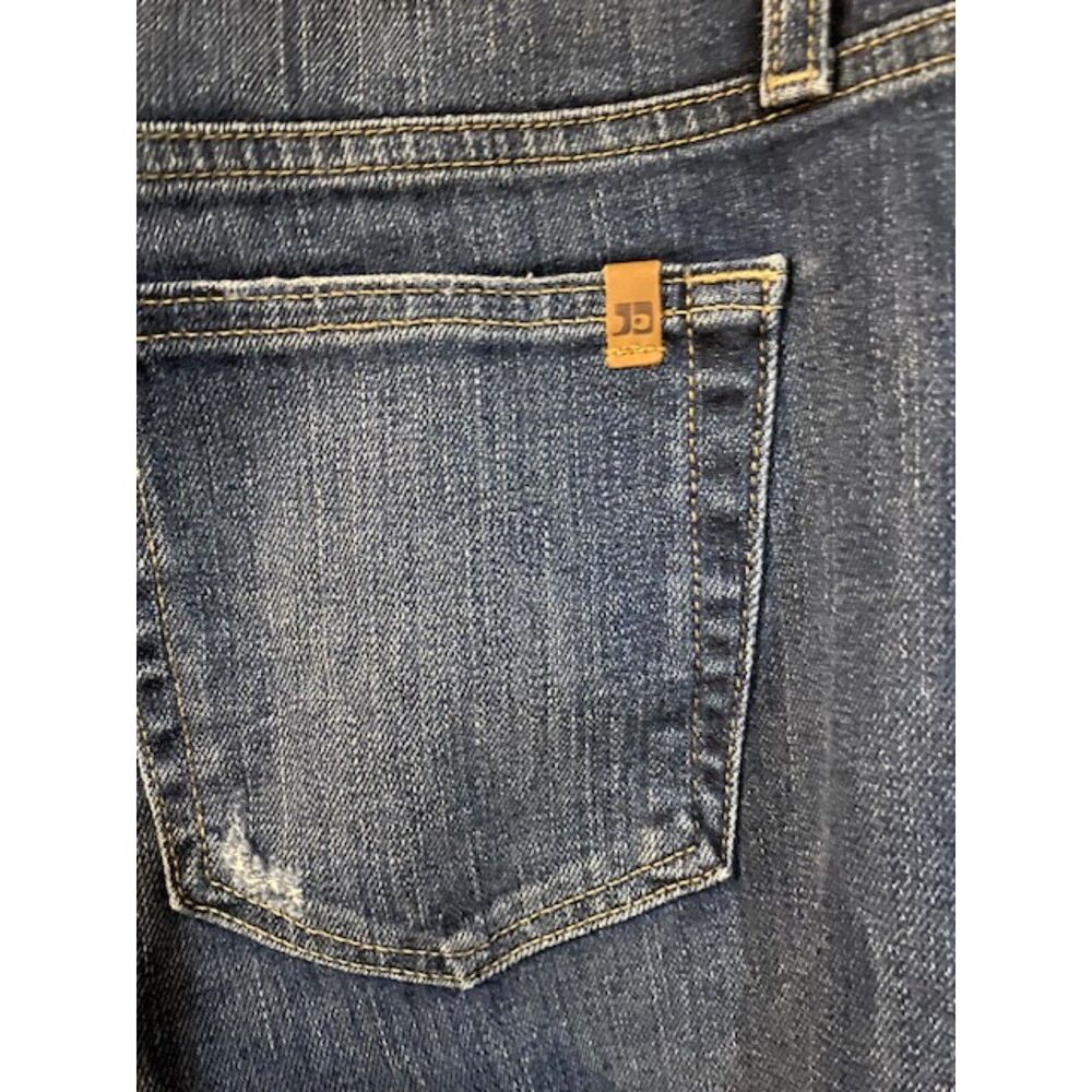 Joe's Jeans Distressed Dark Blue Frayed Hem Ankle Jeans - Picture 4 of 5